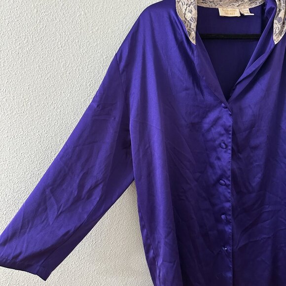 Vintage Gold Label Victoria's Secret Sleep Shirt Dress Nightgown Medium Large - Picture 3 of 7